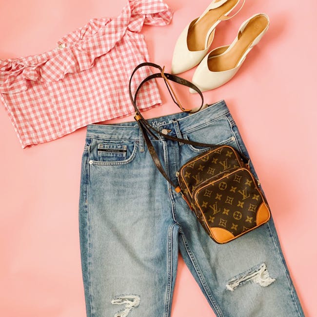 Slim jeans folded